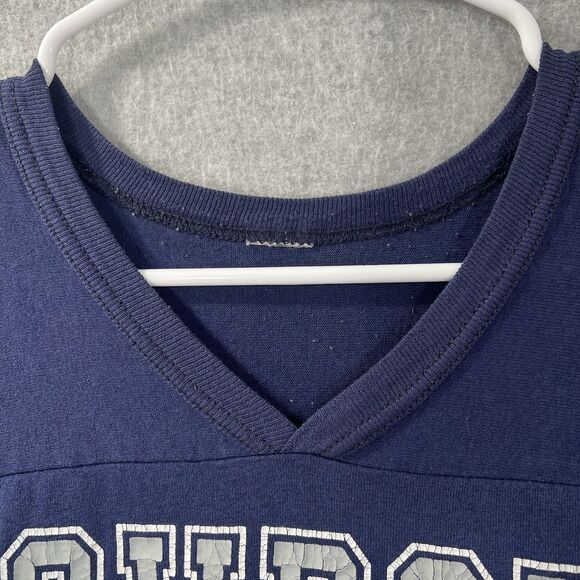 90's Dallas Cowboys 8 XL* Wilson COTTON Football Jersey Crackling - Picture 8 of 15